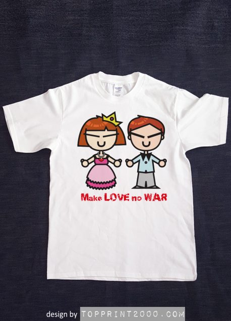 Make Love No War white color