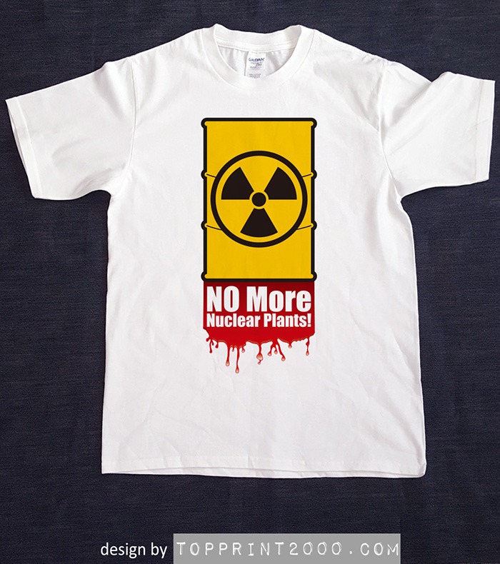 NO MORE Nuclear Plants! 白色