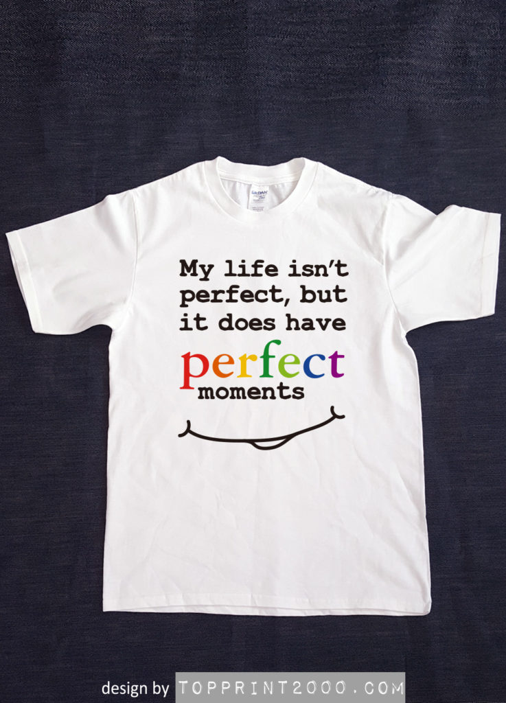 Perfect Moments Tee 設計 - 白色