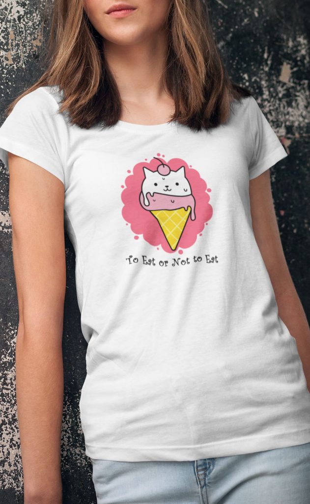 貓雪糕T-shirt