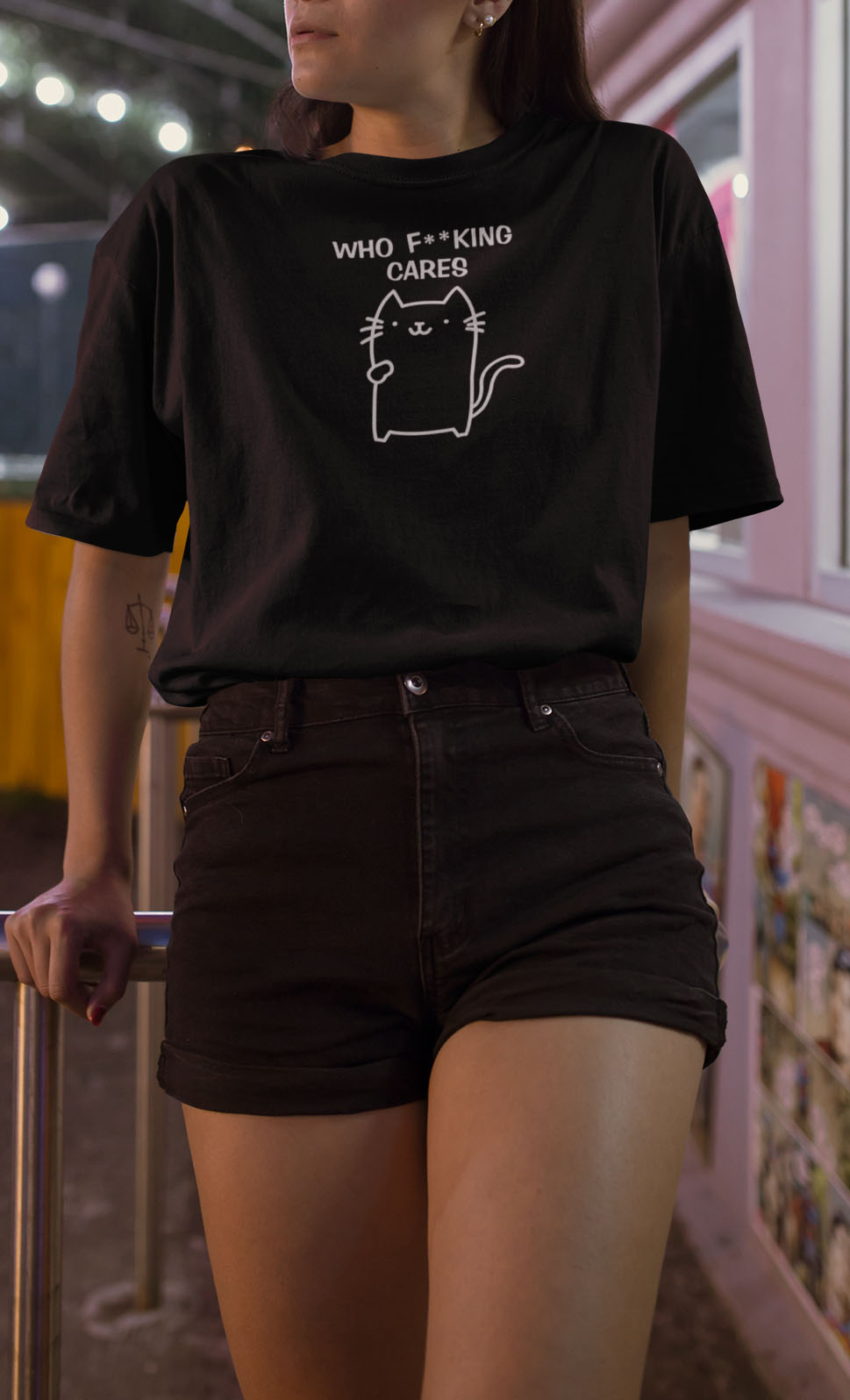 Who F**king Care 貓Tee