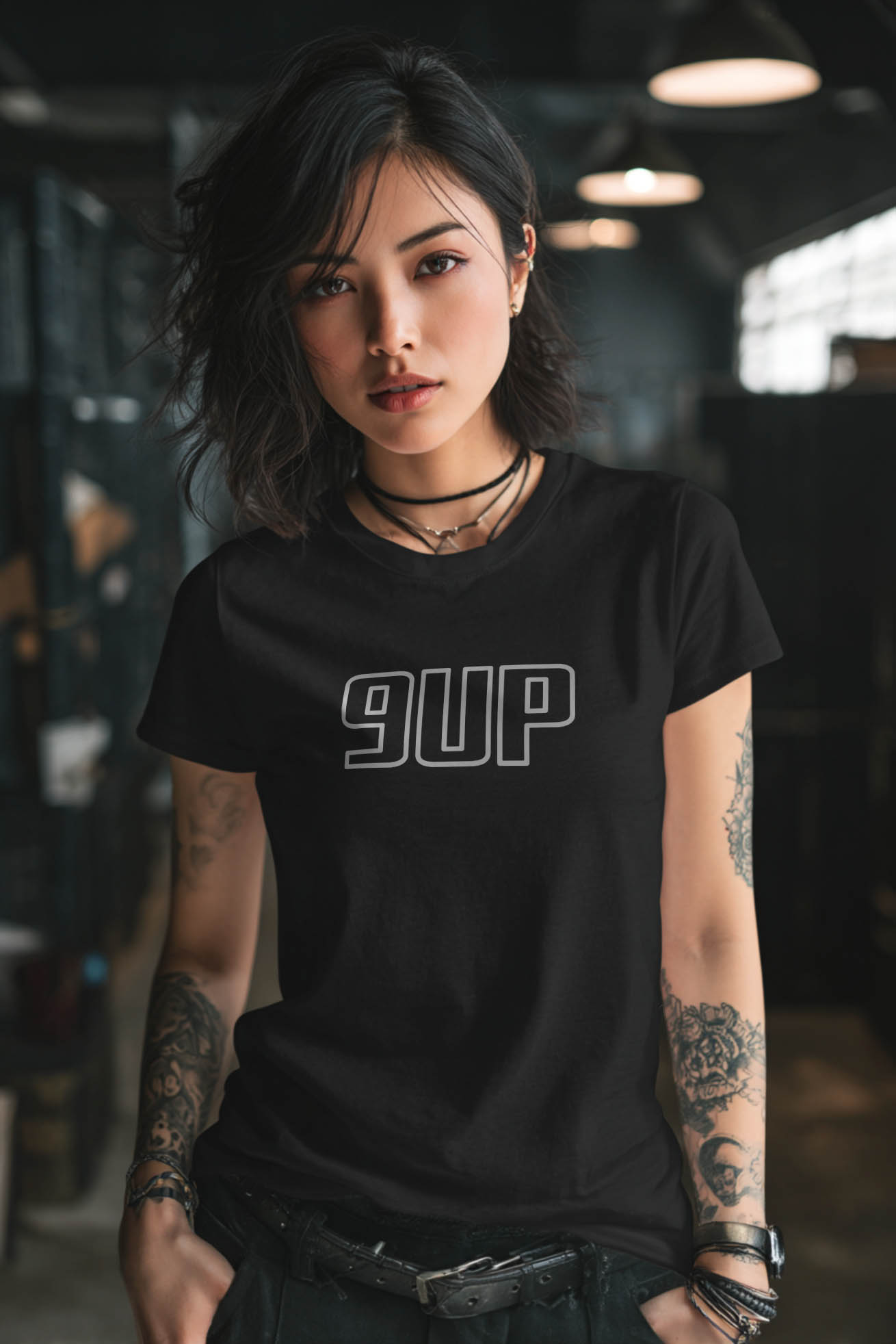 9UP 黑T恤