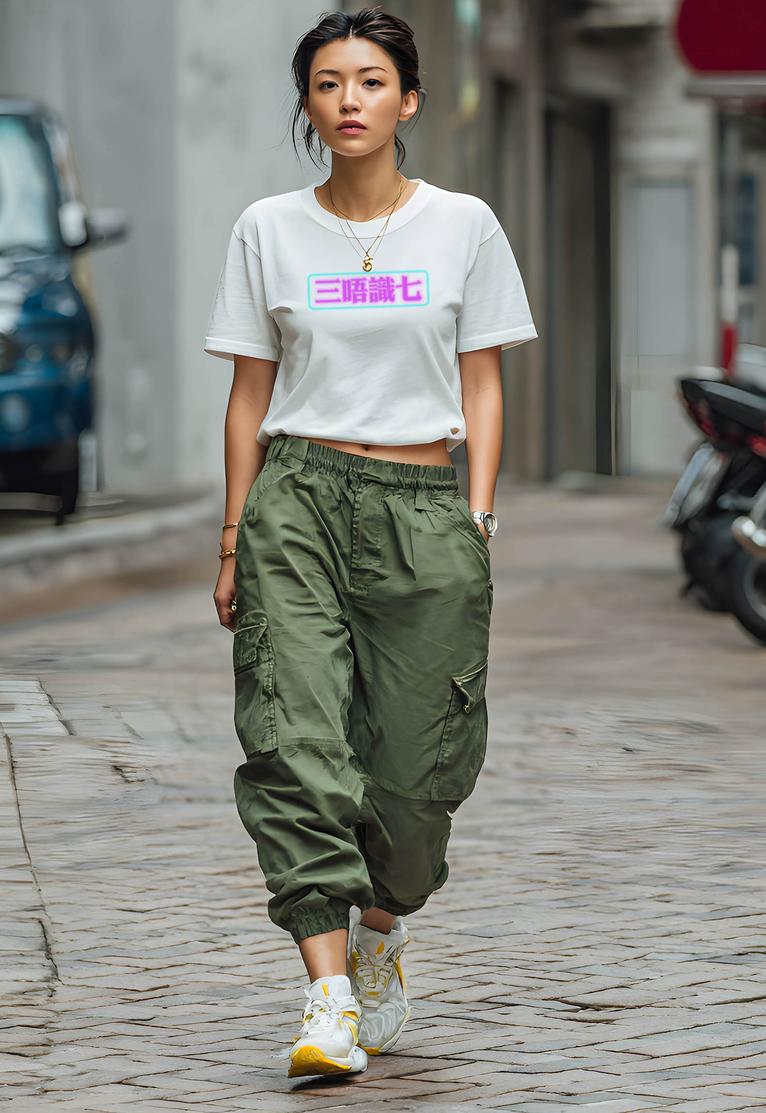 三唔識七 T恤設計