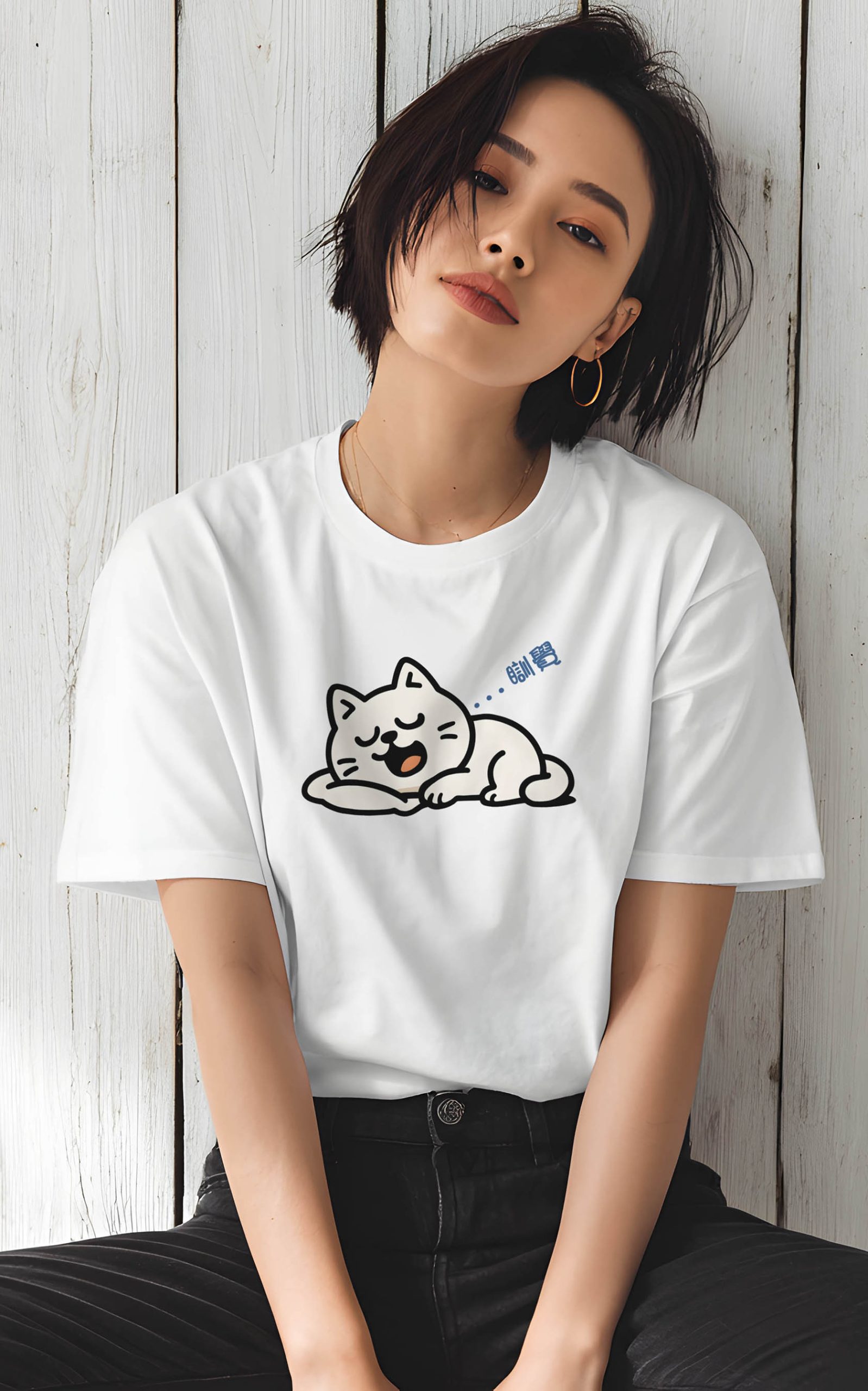 瞓覺貓Tee