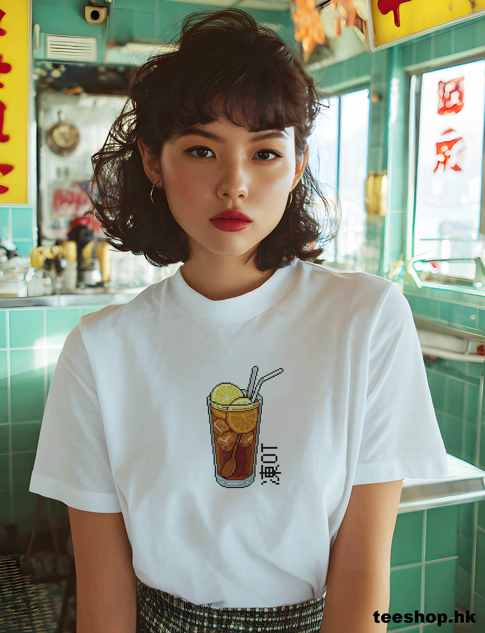 凍OT T-shirt Design - 白色