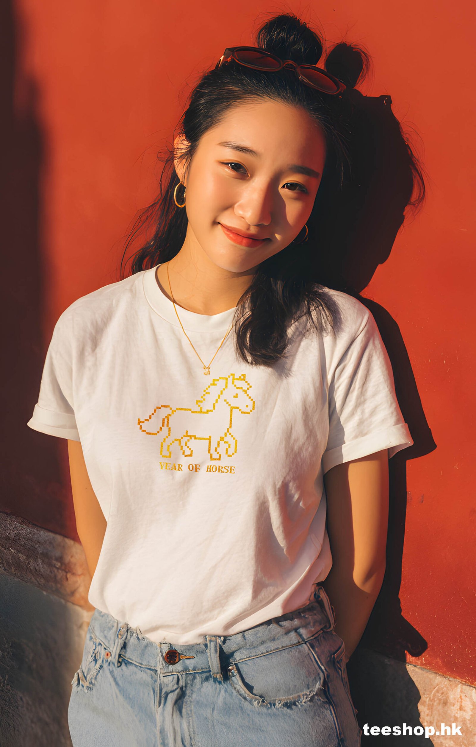 Year of Horse 白色Tee