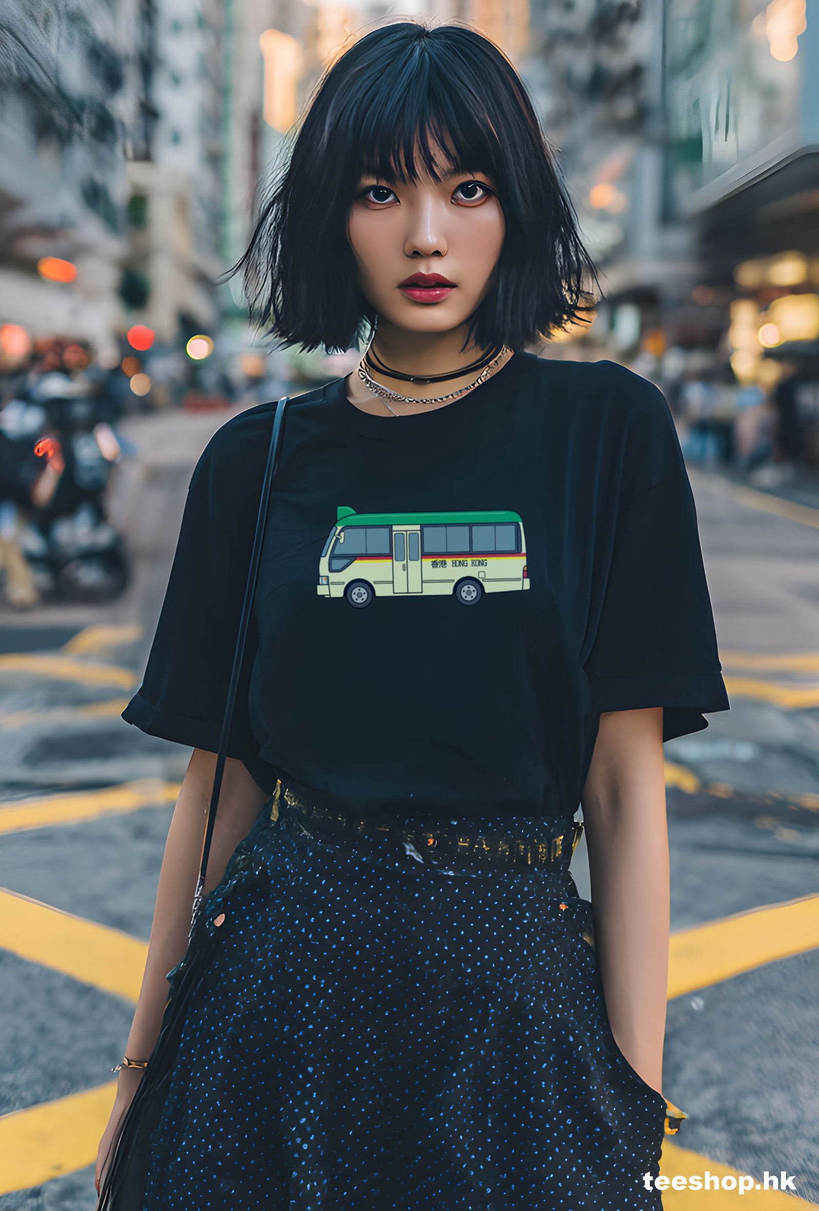 小巴Tee設計 - 黑色