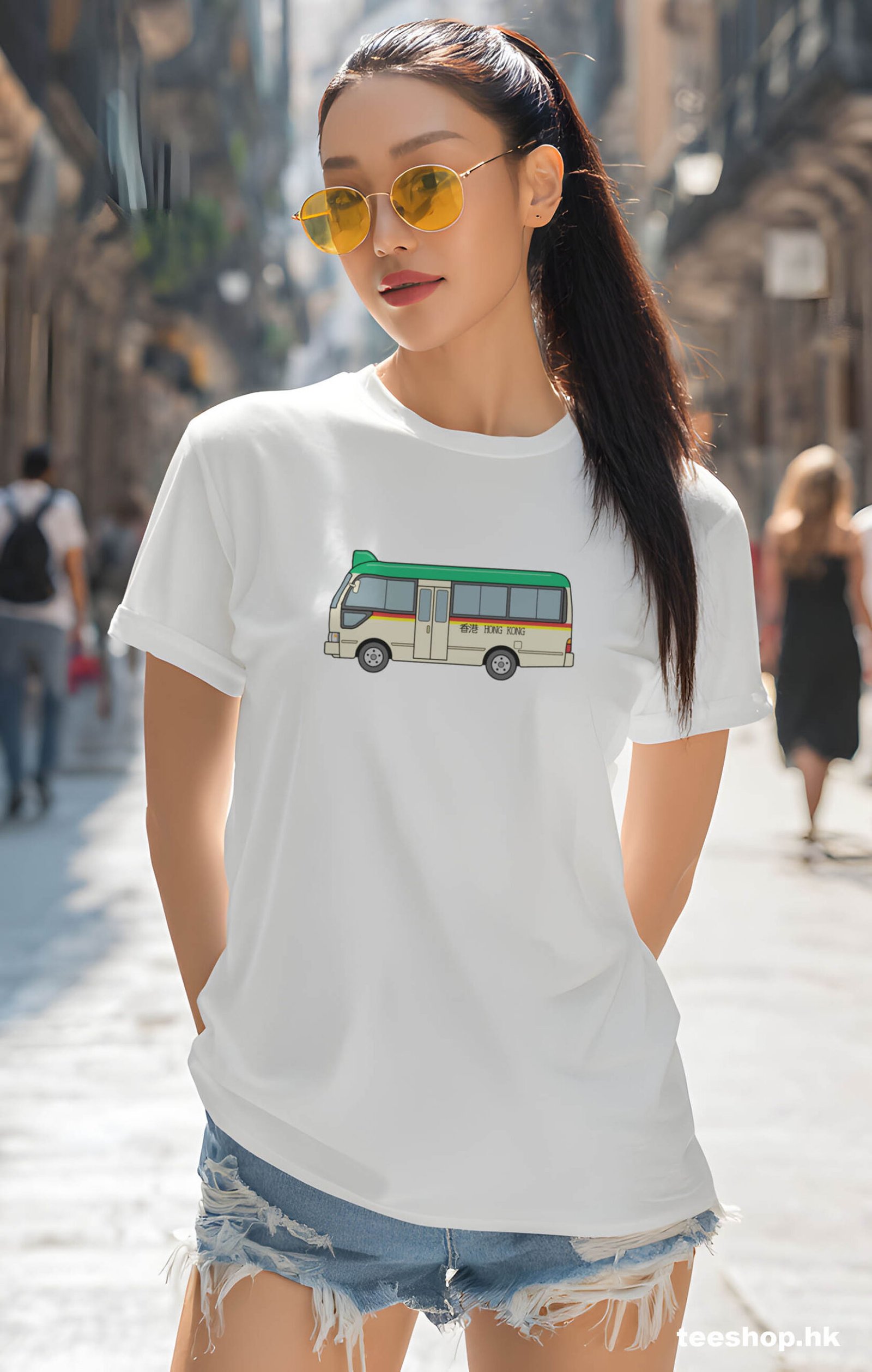 小巴T恤設計 - 白