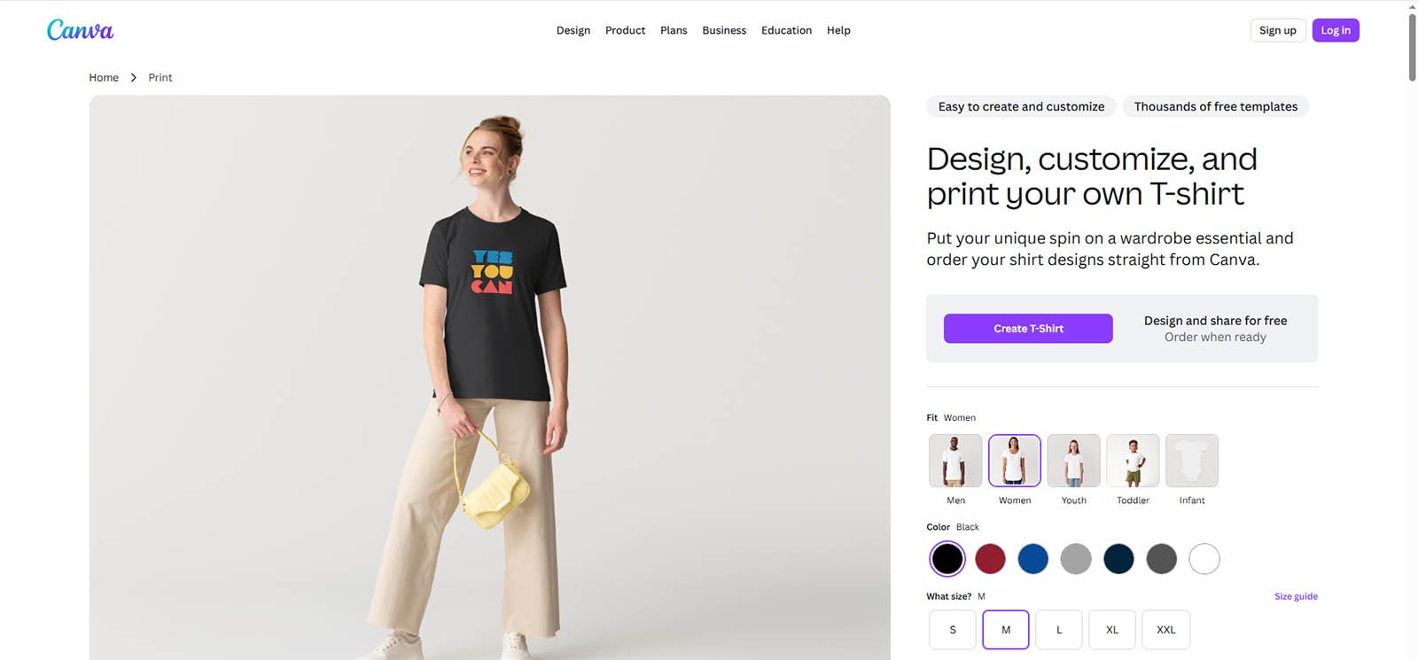 用 canva 設計班 Tee