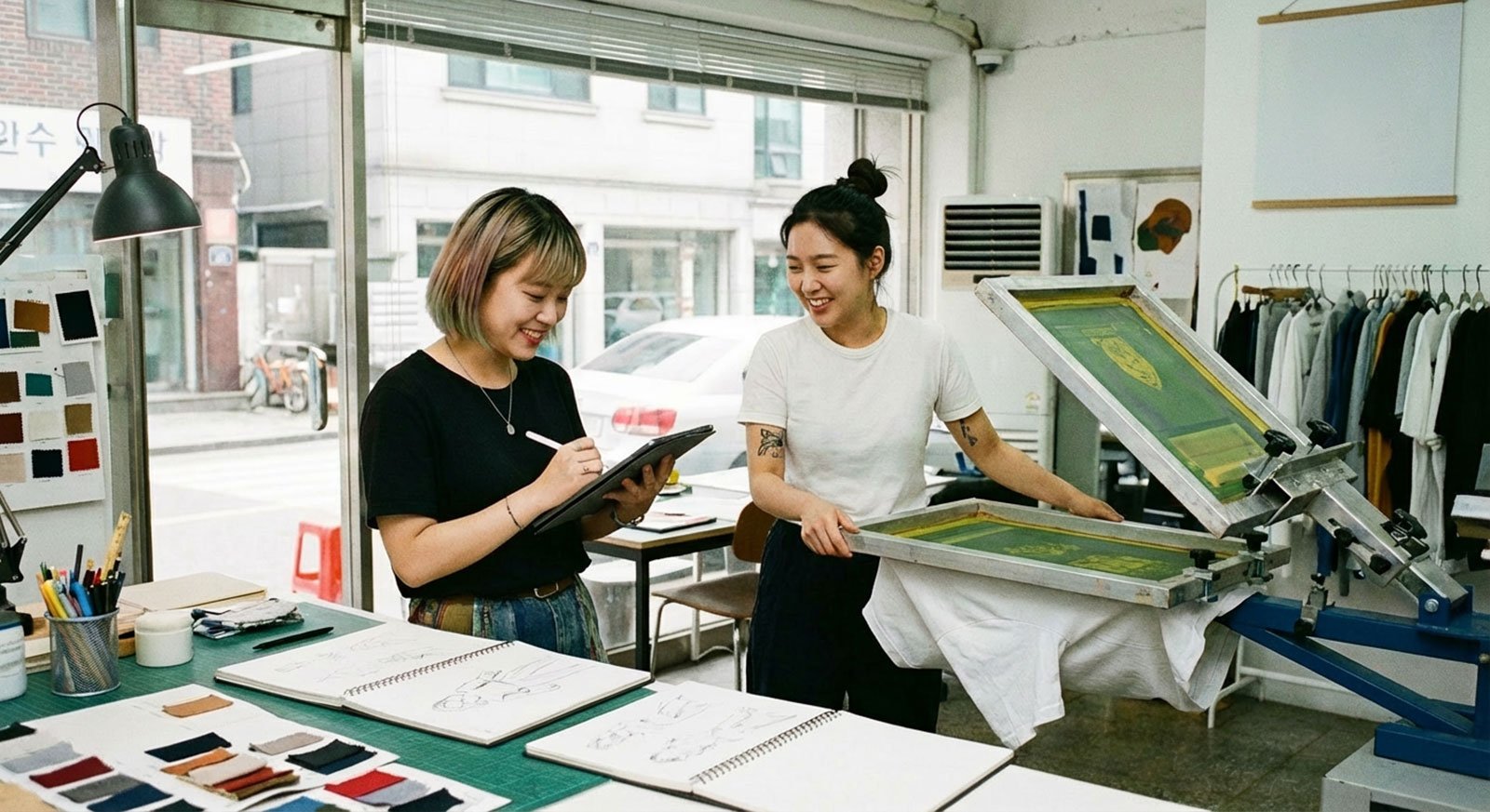 設計 T 恤及印刷