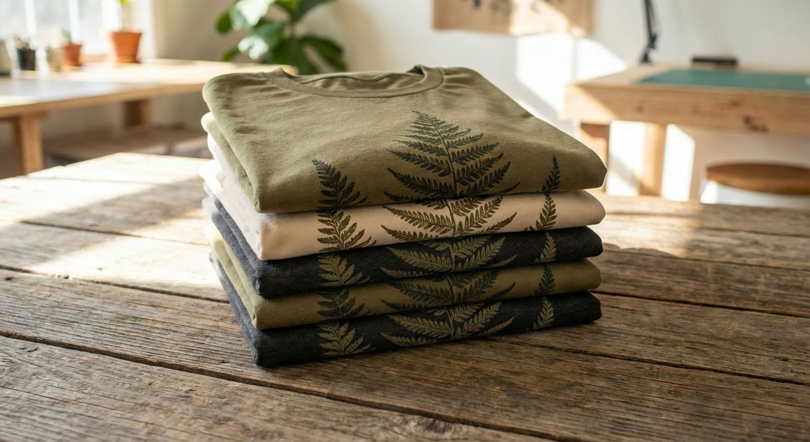 印 Tee 少量成品示例，小量製作 T 恤