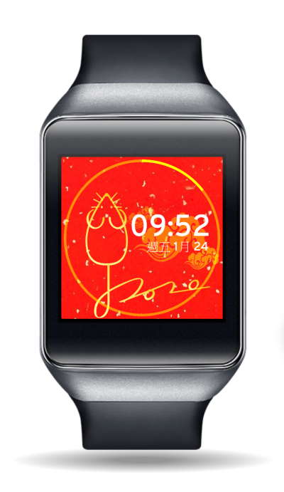 鼠年 smartwatch watch face 2020 New Year